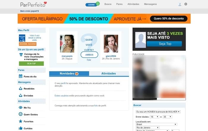 parperfeito site de relacionamento 