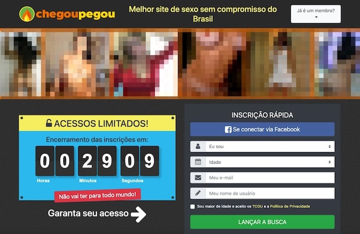 chegou pegou